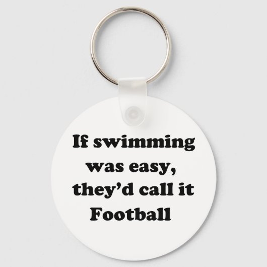 Zwemmen Football Sleutelhanger (Voorkant)