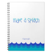 Zwemmen Gepersonaliseerd Notitieboek (Voorkant)