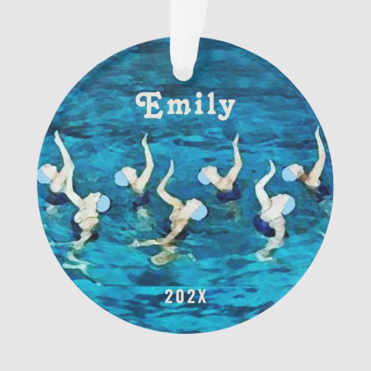 Zwemmen Gesynchroniseerd Verzamelaarsitem 2025 Ornament (voorkant)