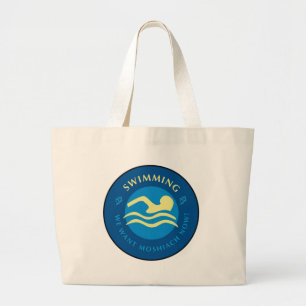Zwemmen Grote Tote Bag