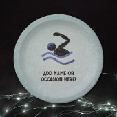 Zwemmen Guy met Metal look mannelijk feest thema Papieren Bordje