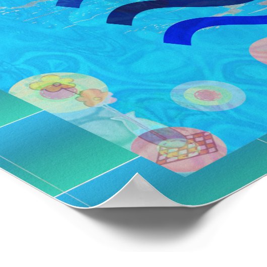 Zwemmen: Hot Times Cool Mind Poster (Hoek)