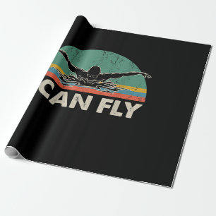 Zwemmen Ik kan grappig rondzwemmen met cadeautjes Cadeaupapier