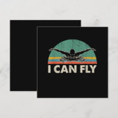 Zwemmen Ik kan grappig rondzwemmen met cadeautjes Kaart (Voorkant / Achterkant)