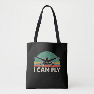 Zwemmen Ik kan grappig rondzwemmen met cadeautjes Tote Bag