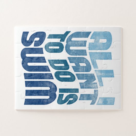 Zwemmen - ik wil alleen maar zwemmen legpuzzel (Horizontaal)