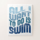 Zwemmen - ik wil alleen maar zwemmen legpuzzel (Verticaal)