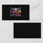 Zwemmen - ik zwom als een meisje informatiekaartje (Voorkant / Achterkant)