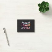 Zwemmen - ik zwom als een meisje post-it® notes (Kantoor)