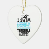 Zwemmen - Ik zwom Keramisch Ornament (Links)