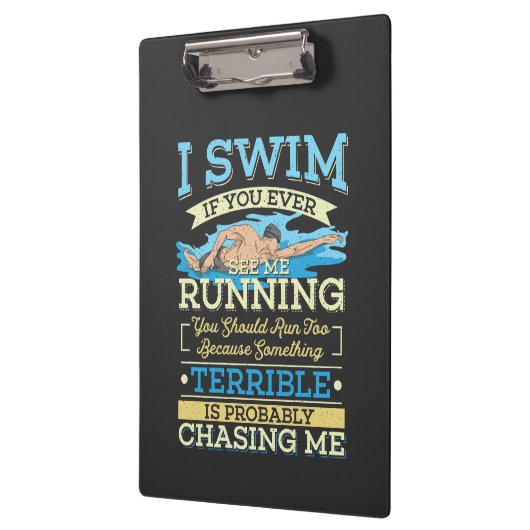 Zwemmen - Ik zwom Klembord (Links)