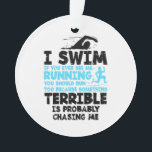 Zwemmen - Ik zwom Ornament<br><div class="desc">Funny Swimming Gifts</div>