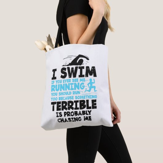 Zwemmen - Ik zwom Tote Bag (Dichtbij)