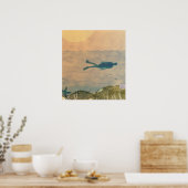 Zwemmen in de Oceaan Poster (Keuken)