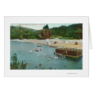 Zwemmen in de Russische rivier