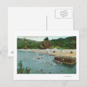 Zwemmen in de Russische rivier Briefkaart (Voorkant / Achterkant)