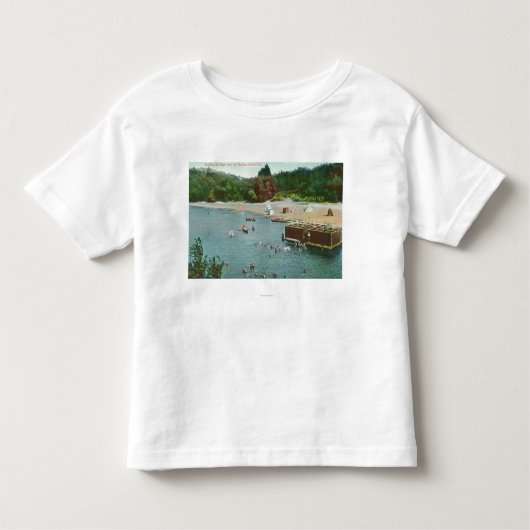 Zwemmen in de Russische rivier Kinder Shirts (Voorkant)