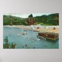 Zwemmen in de Russische rivier