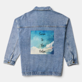 Zwemmen in de rust denim jacket