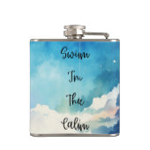 Zwemmen in de rust heupfles (Achterkant)