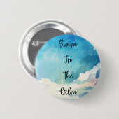 Zwemmen in de rust ronde button 5,7 cm (Voorkant /achterkant)