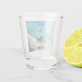 Zwemmen in de rust shot glas (Achterkant)