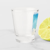 Zwemmen in de rust shot glas (Links)