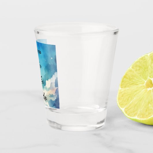 Zwemmen in de rust shot glas (Rechts)