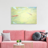 Zwemmen in de zon canvas afdruk (Insitu (Woonkamer))