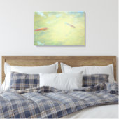 Zwemmen in de zon canvas afdruk (Insitu (Slaapkamer))