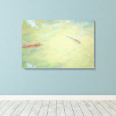 Zwemmen in de zon canvas afdruk (Insitu (Houten vloer))