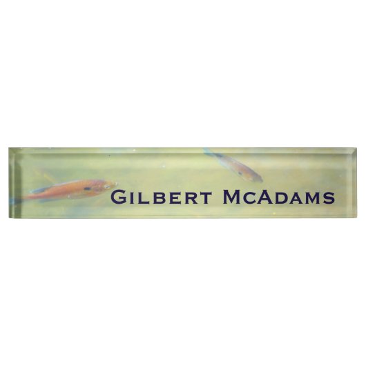 Zwemmen in de zon naambordje (Voorkant)