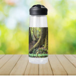 zwemmen in diepe Bossen-woud Waterfles<br><div class="desc">Blijf waar je ook gaat uitgeblust met deze heldere, plastieken waterfles met het foto-afbeelding van een wandelpad in een diep bos samen met de woorden "Forest Bathing" in groene letters. Selecteer de grootte en kleur van uw waterfles. OPMERKING: Ontwerp niet geoptimaliseerd voor de stijl van de waterfles van het Kind....</div>