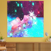 Zwemmen in een kosmische droom canvas afdruk (Insitu (Woonkamer))