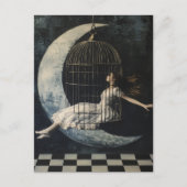 Zwemmen in een vogelkooi briefkaart (Voorkant)