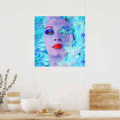 Zwemmen in het blauw poster (Keuken)