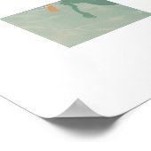 Zwemmen in het heldere blauw poster (Hoek)