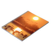 Zwemmen in het meer bij Sunset Notitieboek (Linkerzijde)