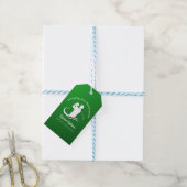 Zwemmen in het pensioen Modern Golf Player Party Cadeaulabel (Met Touw)