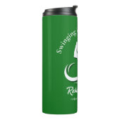 Zwemmen in het pensioen Modern Golf Player Party Thermosbeker (Gedraaid links)