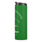 Zwemmen in het pensioen Modern Golf Player Party Thermosbeker (Geroteerd rechts)