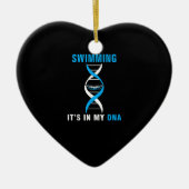 Zwemmen in mijn DNA Funny SwimerSwim Cool Love Keramisch Ornament (Voorkant)