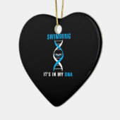 Zwemmen in mijn DNA Funny SwimerSwim Cool Love Keramisch Ornament (Links)