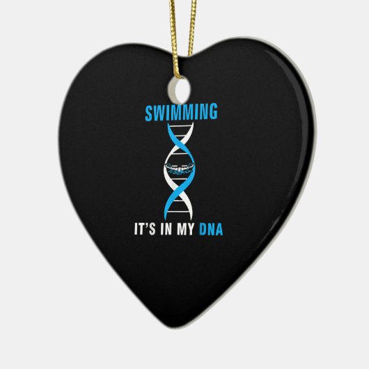 Zwemmen in mijn DNA Funny SwimerSwim Cool Love Keramisch Ornament (Links)