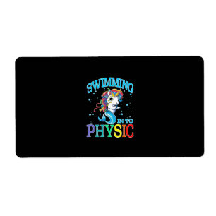 Zwemmen in Physic Eenhoorn Mermaid T-Shirt Etiket