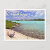 ZWEMMEN IN TURKS & CAICOS BRIEFKAART (Voorkant)