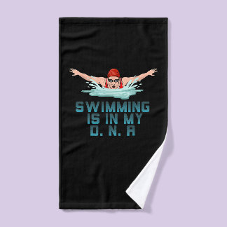 Zwemmen is mijn DNA-zwemmer Handdoek