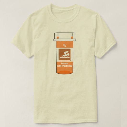 Zwemmen Is Mijn Drug T-shirt (Design voorkant)