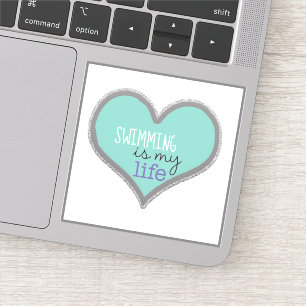 Zwemmen is mijn leven sticker