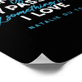 Zwemmen is mijn passie en iets waar ik van hou poster (Hoek)